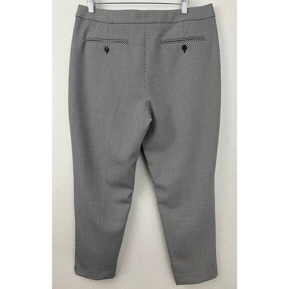 Pure Collection Houndstooth Wool Blend Ankle Trouser Tailored Career 8/10 - Picture 3 of 14